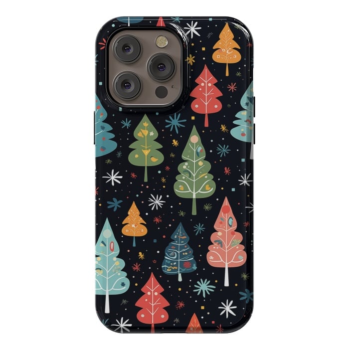 iPhone 14 Pro max StrongFit Whimsical Christmas Pattern by Texnotropio