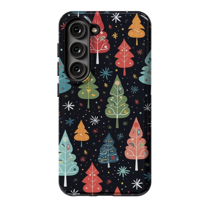 Galaxy S23 StrongFit Whimsical Christmas Pattern by Texnotropio