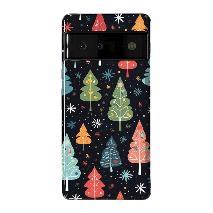 Pixel 6 Pro StrongFit Whimsical Christmas Pattern by Texnotropio