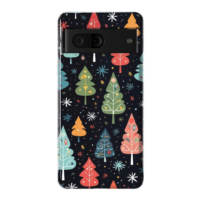Pixel 7 StrongFit Whimsical Christmas Pattern by Texnotropio