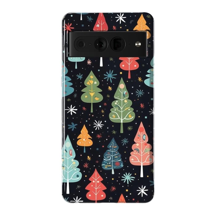 Pixel 7 Pro StrongFit Whimsical Christmas Pattern by Texnotropio