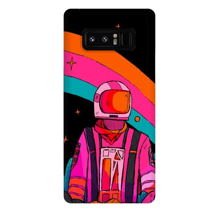 Galaxy Note 8 StrongFit Rainbow Astronaut by Steve Wade (Swade)