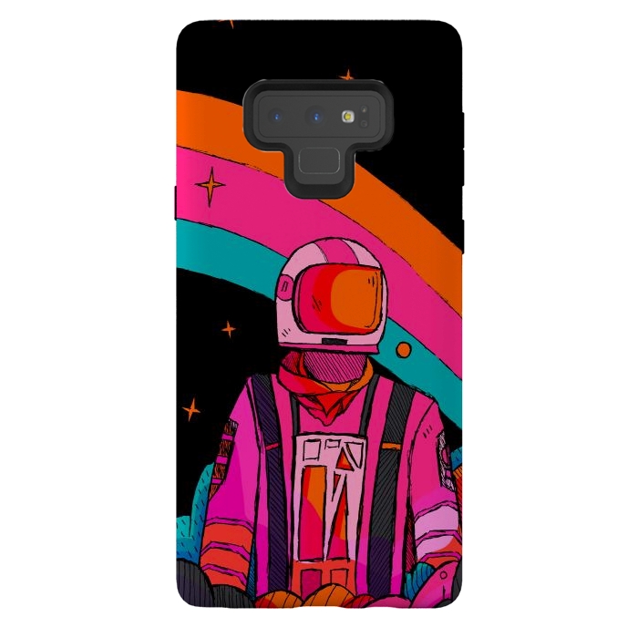Galaxy Note 9 StrongFit Rainbow Astronaut by Steve Wade (Swade)