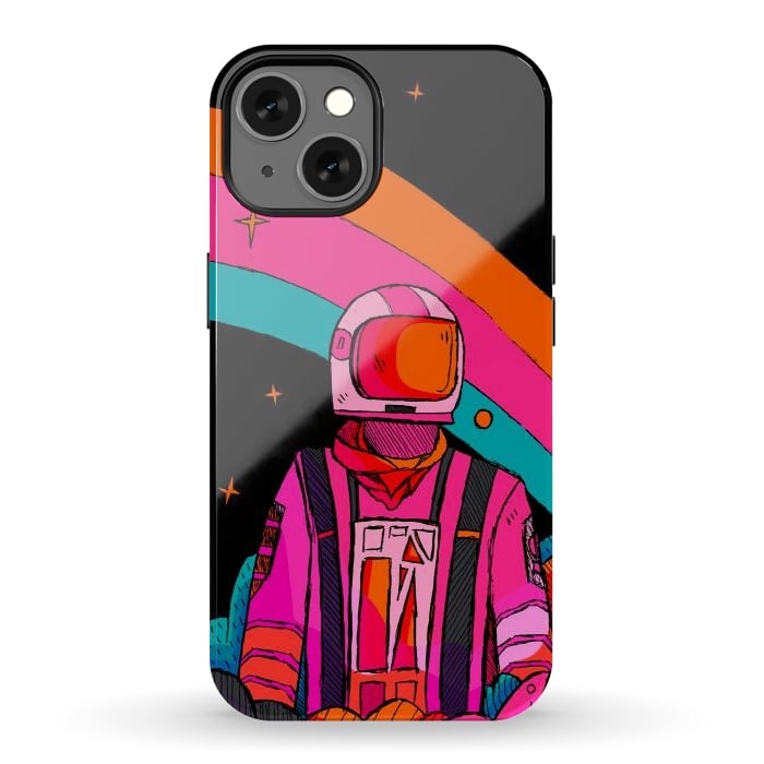 iPhone 13 StrongFit Rainbow Astronaut by Steve Wade (Swade)