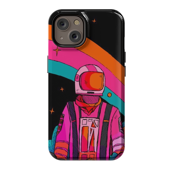 iPhone 14 StrongFit Rainbow Astronaut by Steve Wade (Swade)
