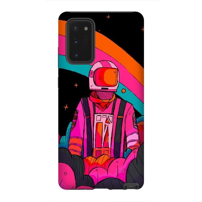Galaxy Note 20 StrongFit Rainbow Astronaut by Steve Wade (Swade)