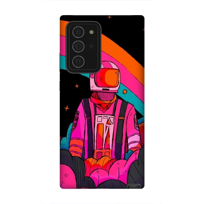 Galaxy Note 20 Ultra StrongFit Rainbow Astronaut by Steve Wade (Swade)