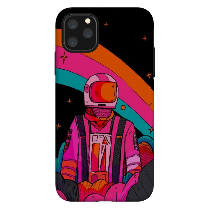 iPhone 11 Pro Max StrongFit Rainbow Astronaut by Steve Wade (Swade)