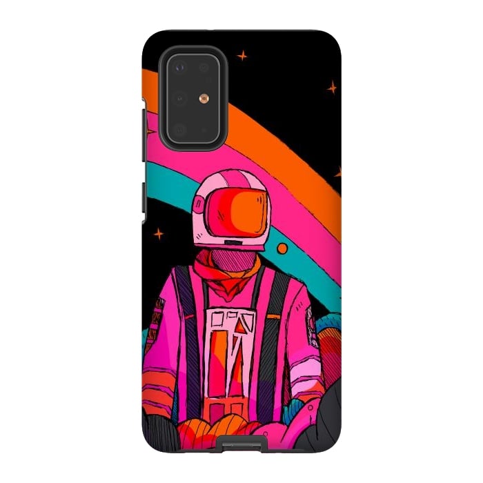 Galaxy S20 Plus StrongFit Rainbow Astronaut by Steve Wade (Swade)