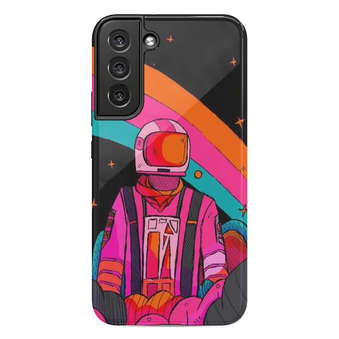 Galaxy S22 plus StrongFit Rainbow Astronaut by Steve Wade (Swade)