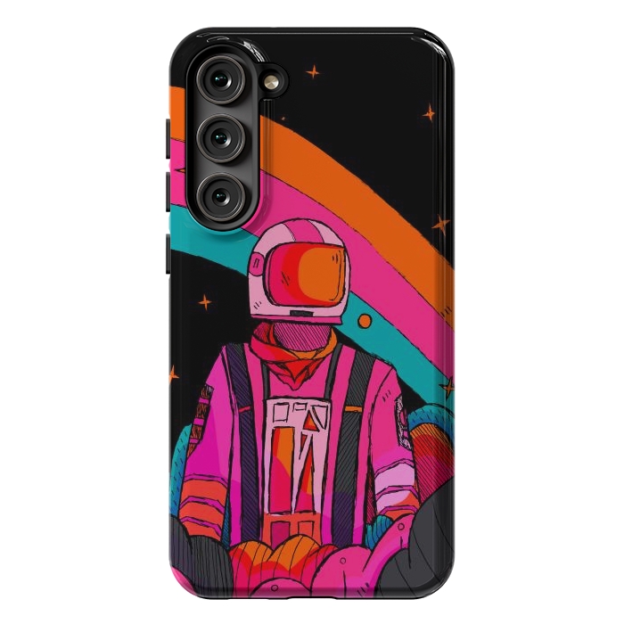 Galaxy S23 Plus StrongFit Rainbow Astronaut by Steve Wade (Swade)