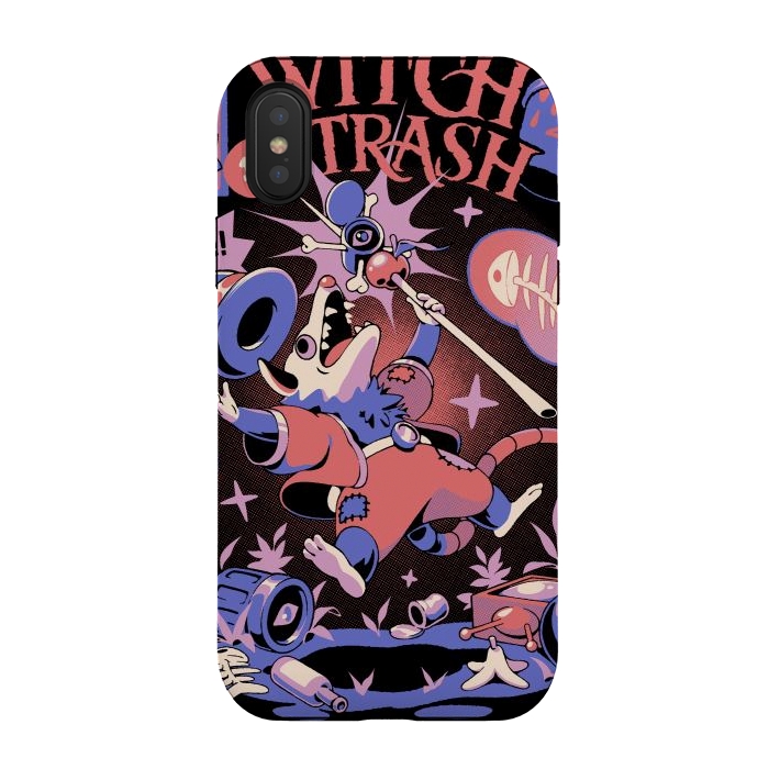 iPhone Xs / X StrongFit Witch Trash by Ilustrata