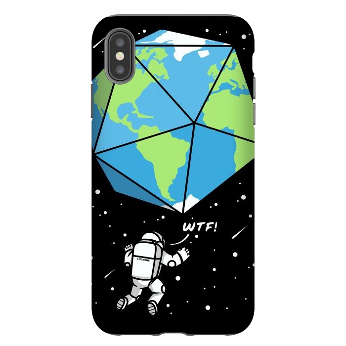 iPhone Xs Max StrongFit D20 Earth Astronaut by LM2Kone