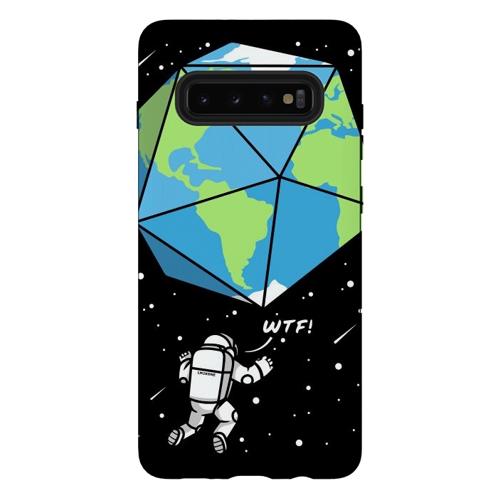 Galaxy S10 plus StrongFit D20 Earth Astronaut by LM2Kone