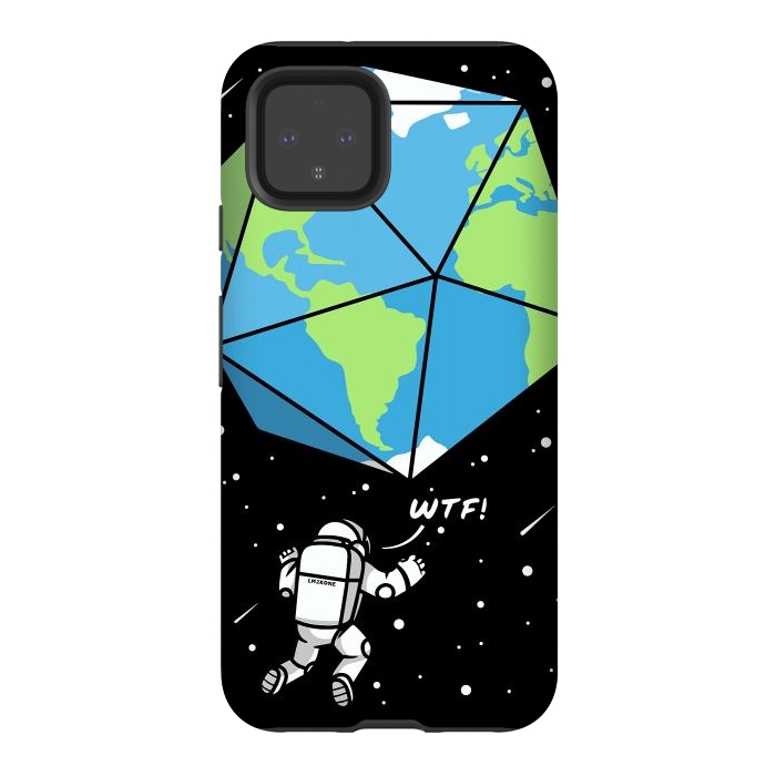 Pixel 4 StrongFit D20 Earth Astronaut by LM2Kone