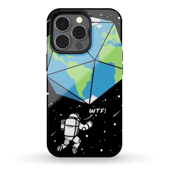 iPhone 13 pro StrongFit D20 Earth Astronaut by LM2Kone