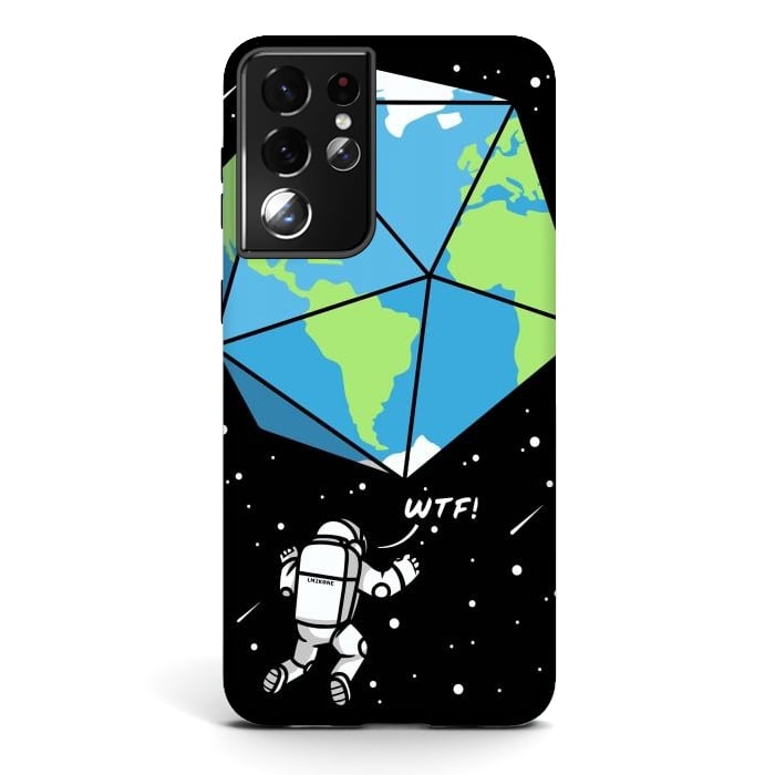 Galaxy S21 ultra StrongFit D20 Earth Astronaut by LM2Kone