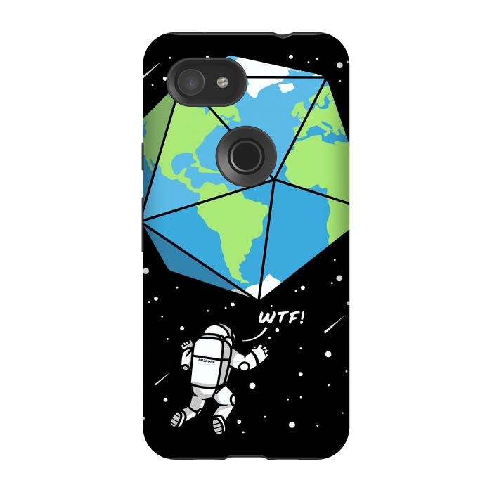 Pixel 3A StrongFit D20 Earth Astronaut by LM2Kone