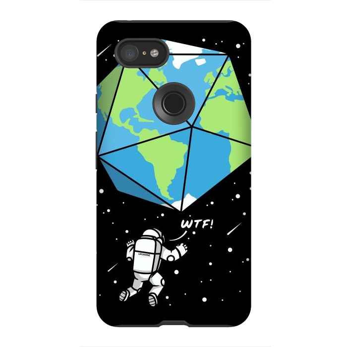 Pixel 3XL StrongFit D20 Earth Astronaut by LM2Kone