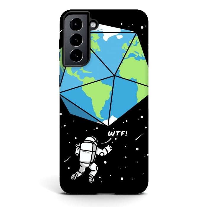 Galaxy S21 StrongFit D20 Earth Astronaut by LM2Kone