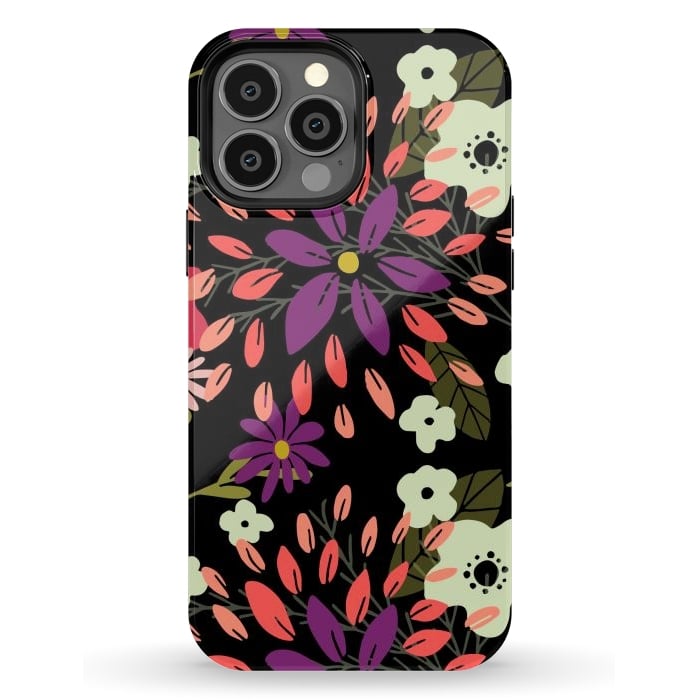 iPhone 13 Pro Max StrongFit Bright Floral by Tiny Thistle Studio