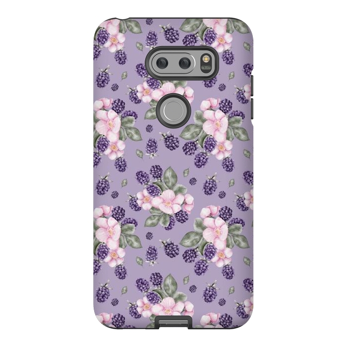 V30 StrongFit Berries and flowers, dark purple by Flowery Stories