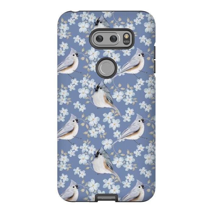 V30 StrongFit tufted titmouse, blue by Flowery Stories