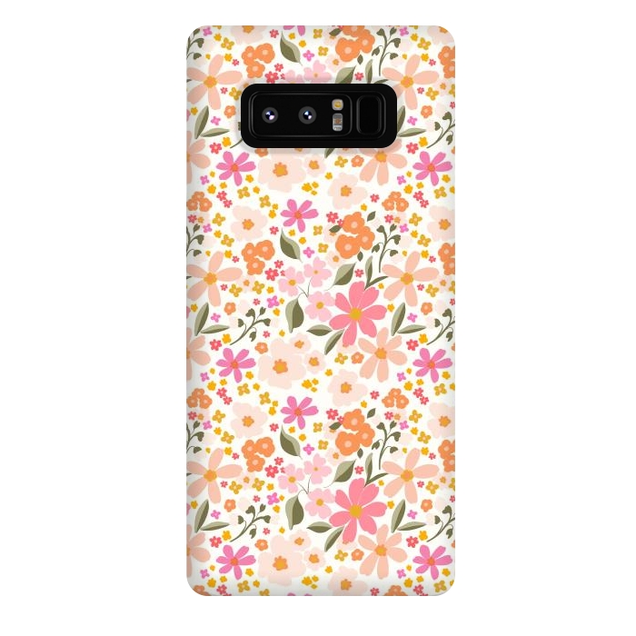 Galaxy Note 8 StrongFit Flowery, white by Flowery Stories
