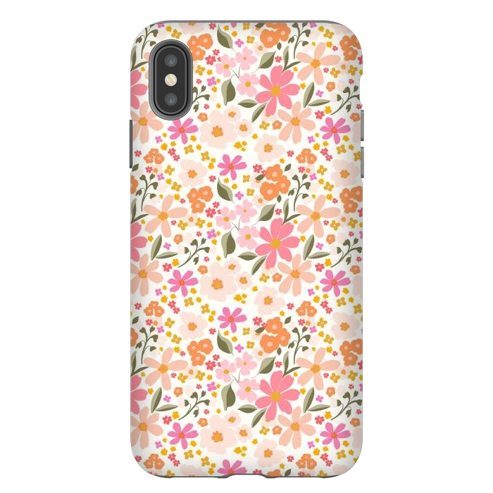iPhone Xs Max StrongFit Flowery, white by Flowery Stories