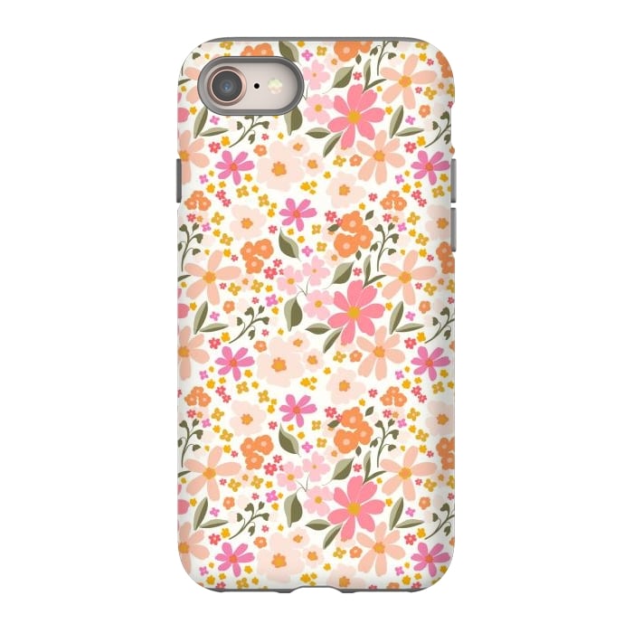 iPhone SE StrongFit Flowery, white by Flowery Stories