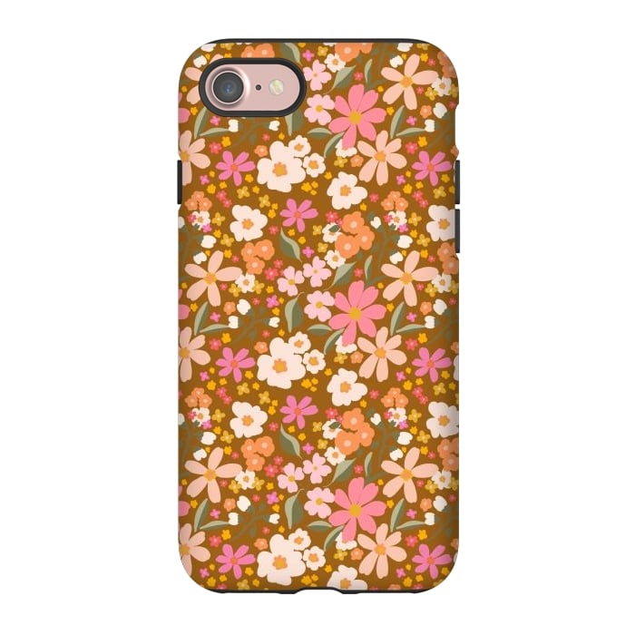 iPhone 7 StrongFit Flowery, rust by Flowery Stories