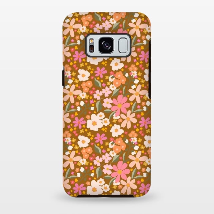 Galaxy S8 plus StrongFit Flowery, rust by Flowery Stories