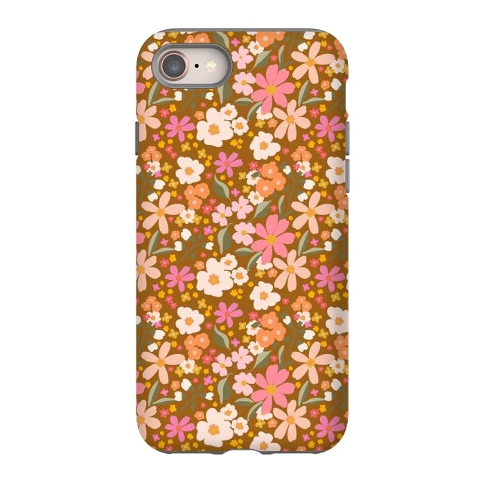 iPhone 8 StrongFit Flowery, rust by Flowery Stories