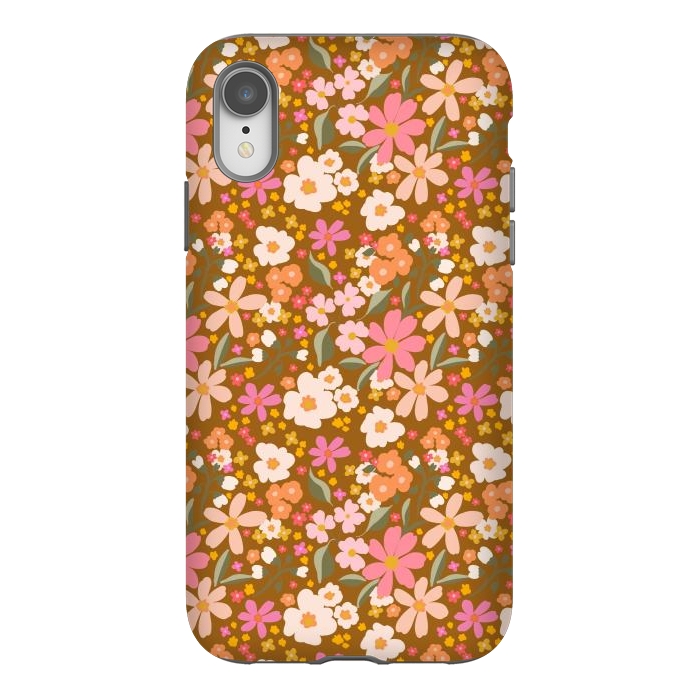 iPhone Xr StrongFit Flowery, rust by Flowery Stories