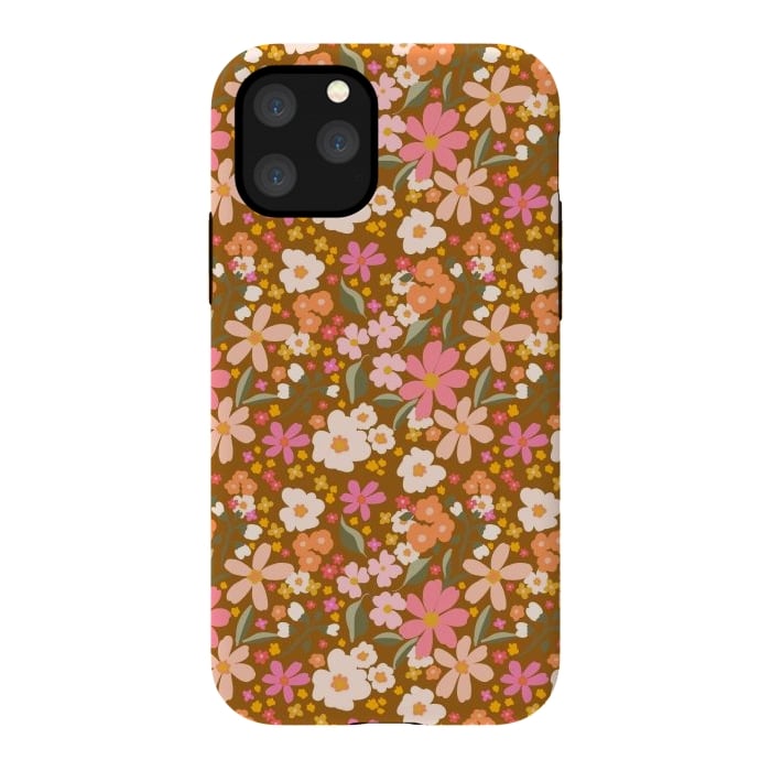 iPhone 11 Pro StrongFit Flowery, rust by Flowery Stories
