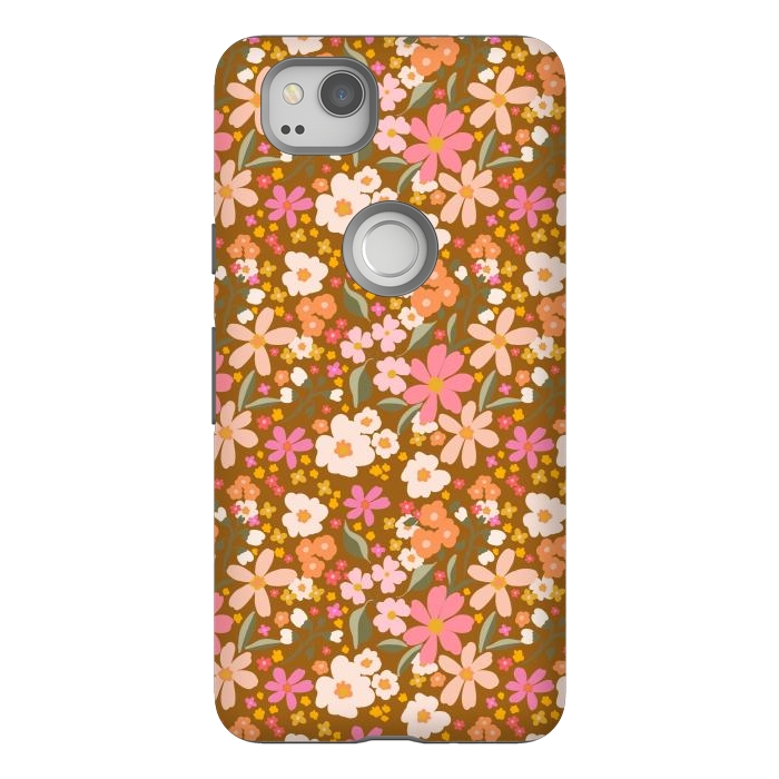 Pixel 2 StrongFit Flowery, rust by Flowery Stories