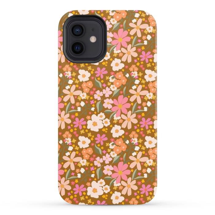 iPhone 12 StrongFit Flowery, rust by Flowery Stories