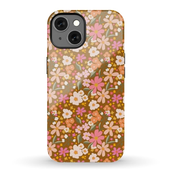 iPhone 13 StrongFit Flowery, rust by Flowery Stories