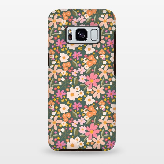Galaxy S8 plus StrongFit Flowery, green by Flowery Stories