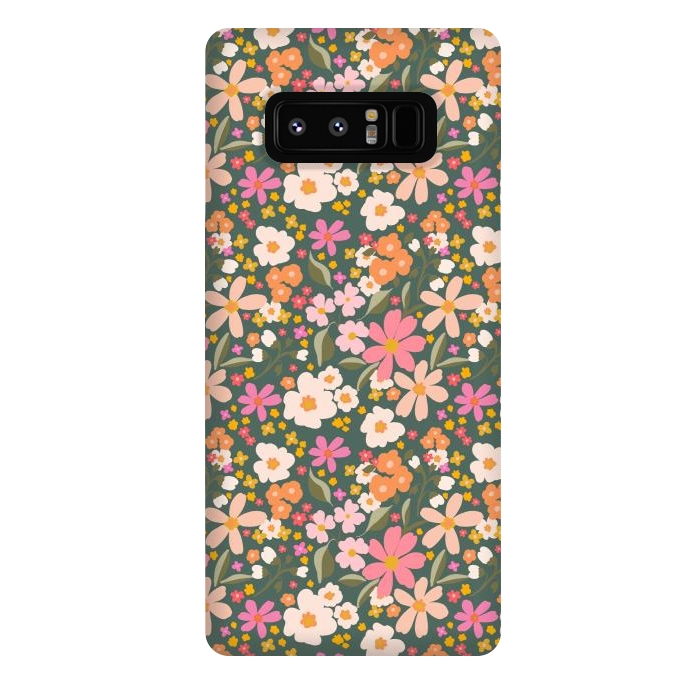 Galaxy Note 8 StrongFit Flowery, green by Flowery Stories