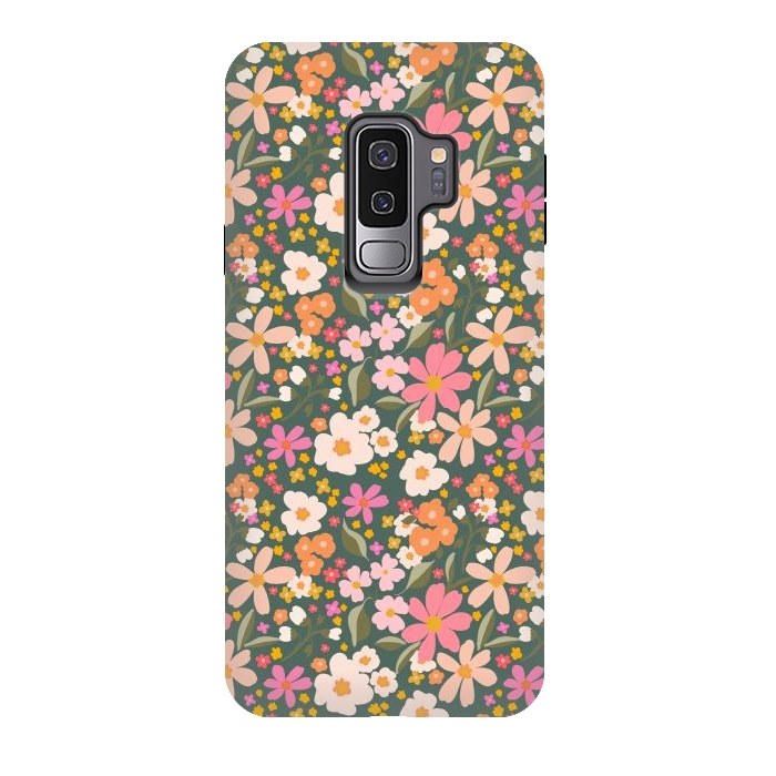 Galaxy S9 plus StrongFit Flowery, green by Flowery Stories
