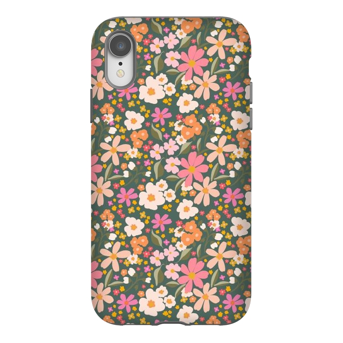 iPhone Xr StrongFit Flowery, green by Flowery Stories