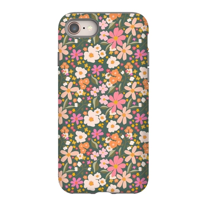 iPhone SE StrongFit Flowery, green by Flowery Stories