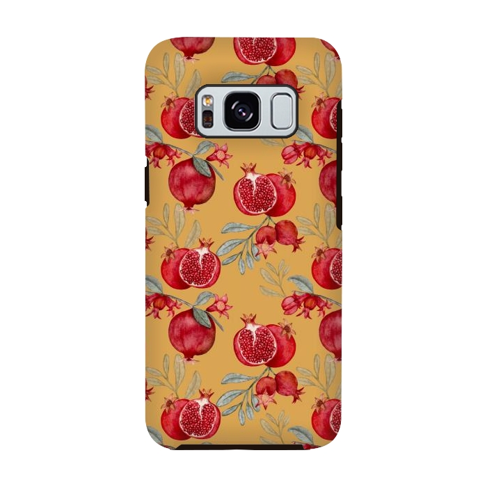 Galaxy S8 StrongFit Pomegranates, yellow by Flowery Stories