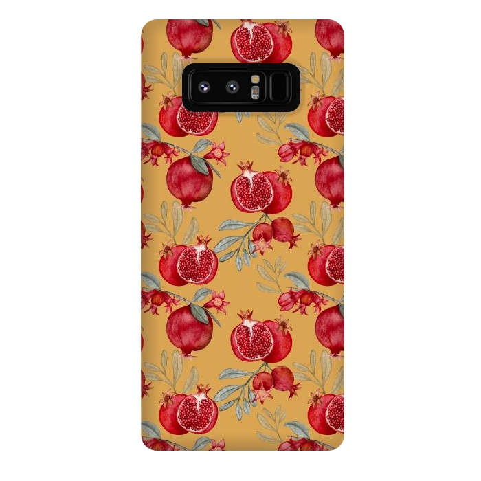 Galaxy Note 8 StrongFit Pomegranates, yellow by Flowery Stories
