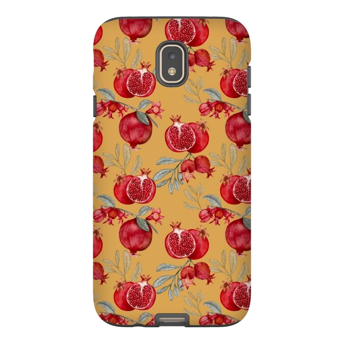 Galaxy J7 StrongFit Pomegranates, yellow by Flowery Stories