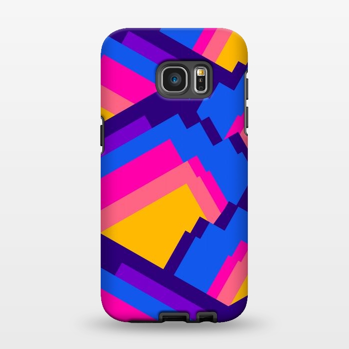 Galaxy S7 EDGE StrongFit Vibrant pattern peaks by Steve Wade (Swade)