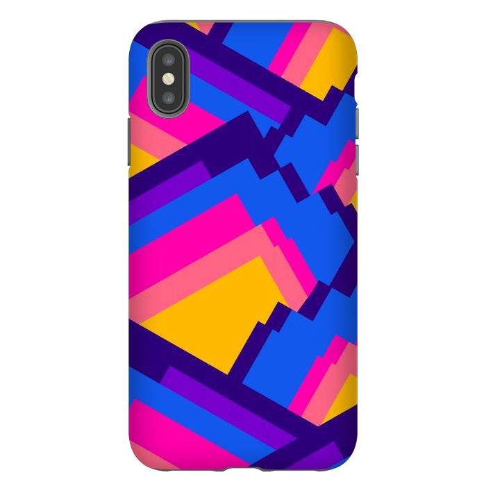 iPhone Xs Max StrongFit Vibrant pattern peaks by Steve Wade (Swade)