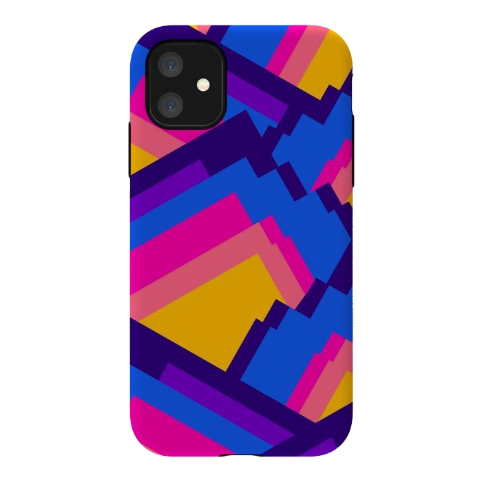 iPhone 11 StrongFit Vibrant pattern peaks by Steve Wade (Swade)