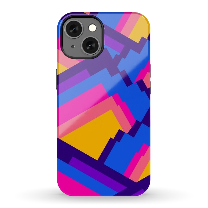 iPhone 13 StrongFit Vibrant pattern peaks by Steve Wade (Swade)
